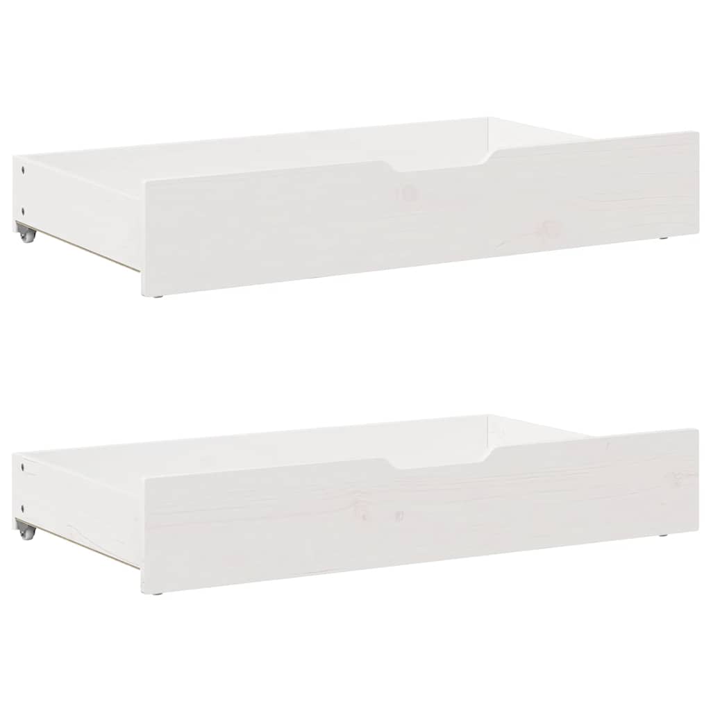 vidaXL Bed Frame without Mattress White 180x200 cm Solid Wood Pine 6