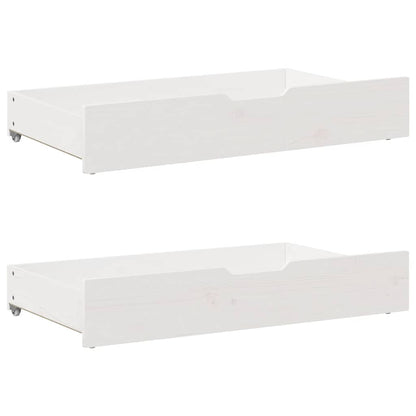 vidaXL Bed Frame without Mattress White 180x200 cm Solid Wood Pine 6
