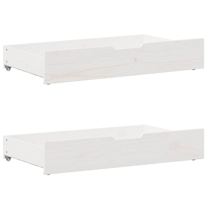 vidaXL Bed frame without Mattress White 200x200 cm Solid Wood Pine 6