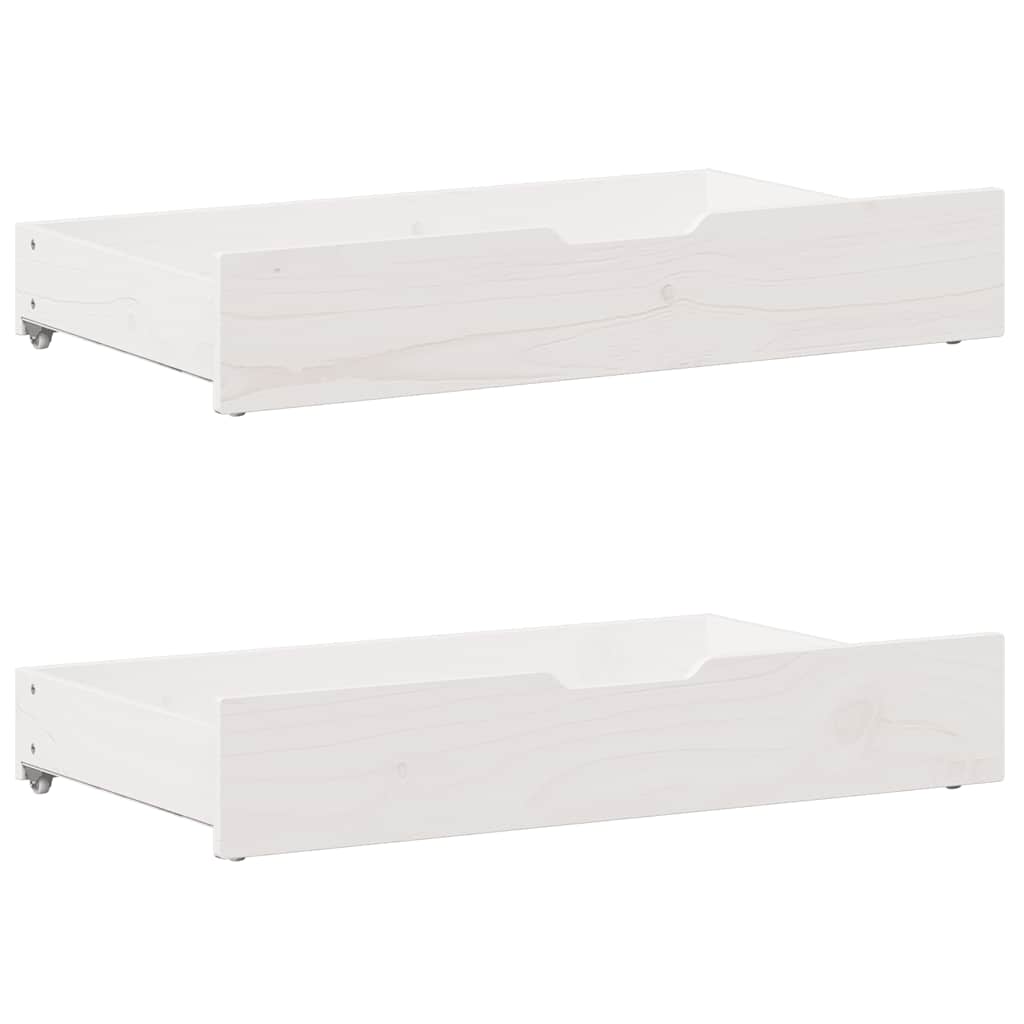 vidaXL Bed frame without Mattress White 180x200 cm Super King Solid Wood Pine 6