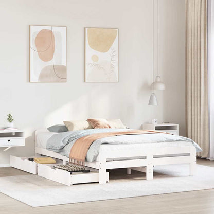vidaXL Bed frame without Mattress Solid Wood Pine