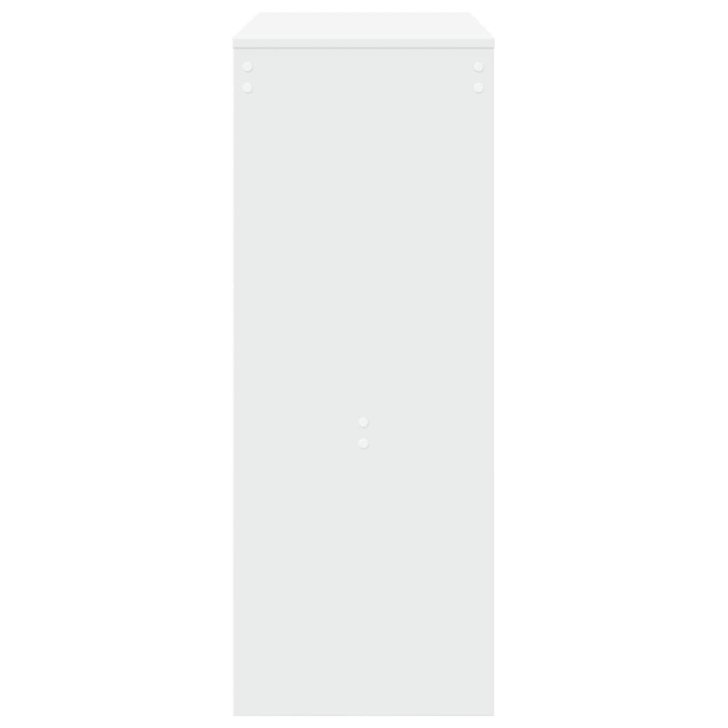 Bar Table with Racks 90x40x103,5 cm Engineered Wood White