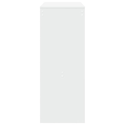 Bar Table with Racks 90x40x103,5 cm Engineered Wood White