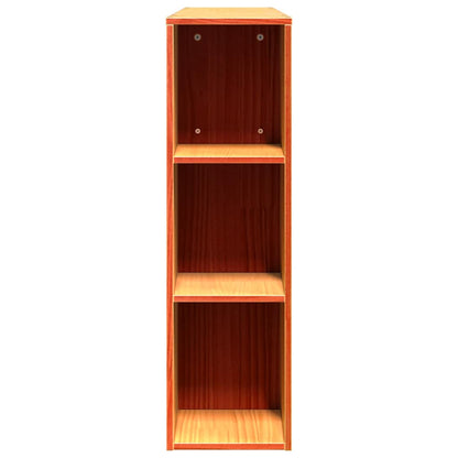 Headboard with Storage Solid Wood Pine Wax Brown 150 cm