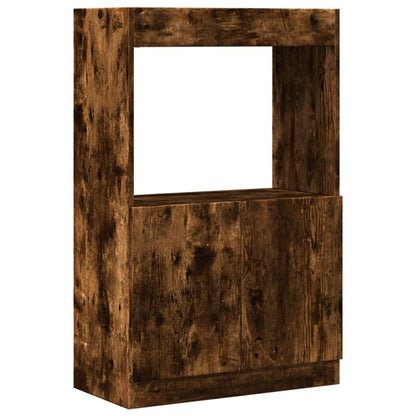 Highboard 63x33x100 cm Engineered Wood Smoked oak 100 cm