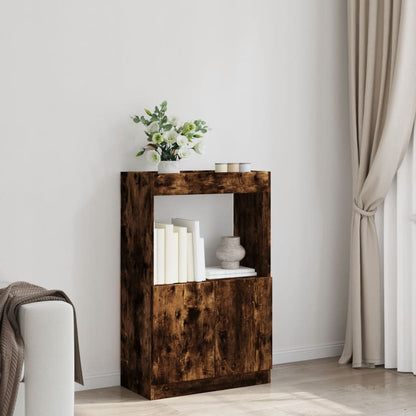Highboard 63x33x100 cm Engineered Wood Smoked oak 100 cm