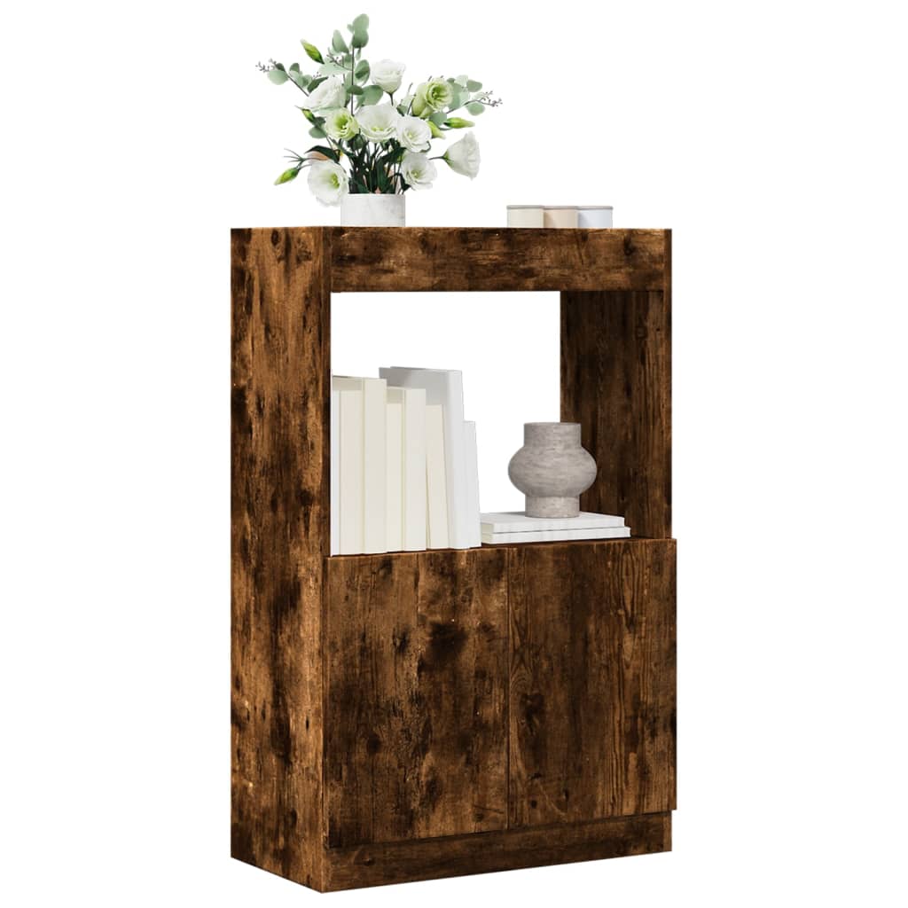 Highboard 63x33x100 cm Engineered Wood Smoked oak 100 cm