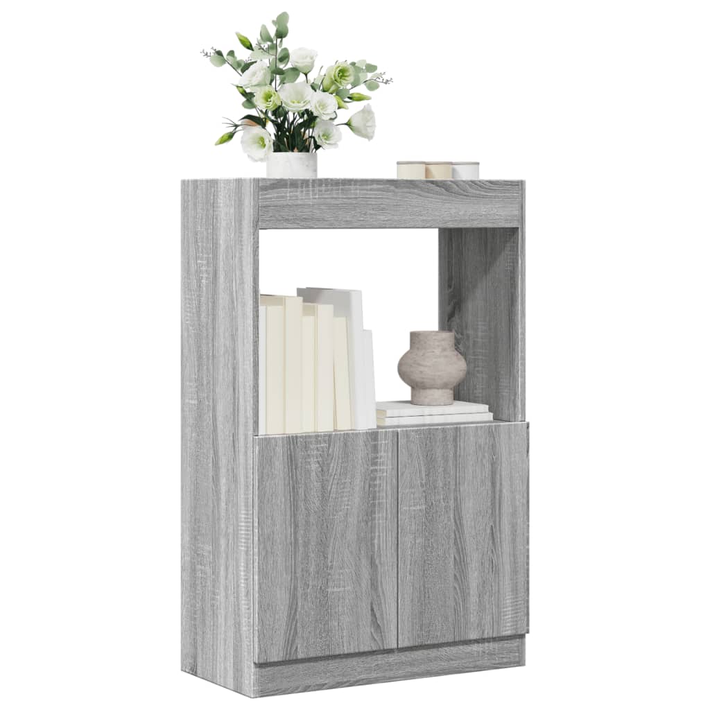 Highboard 63x33x100 cm Engineered Wood Grey sonoma 100 cm
