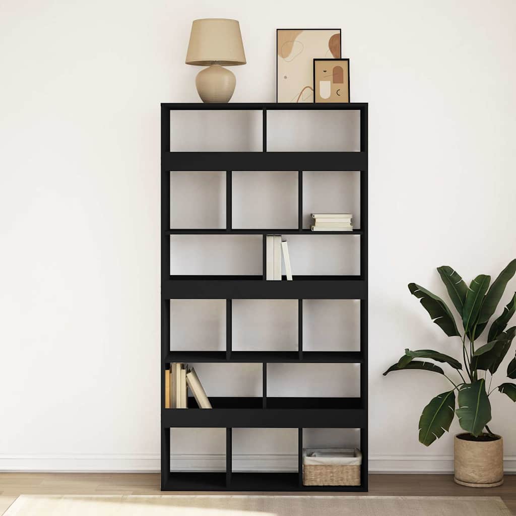 vidaXL Bookcase Black 100x33x187,5 cm Engineered Wood 3