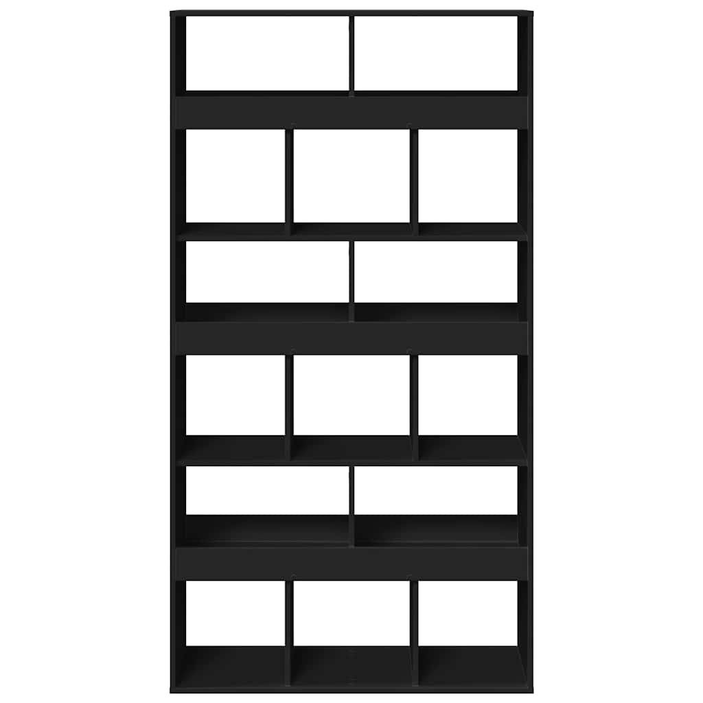 vidaXL Bookcase Black 100x33x187,5 cm Engineered Wood 4