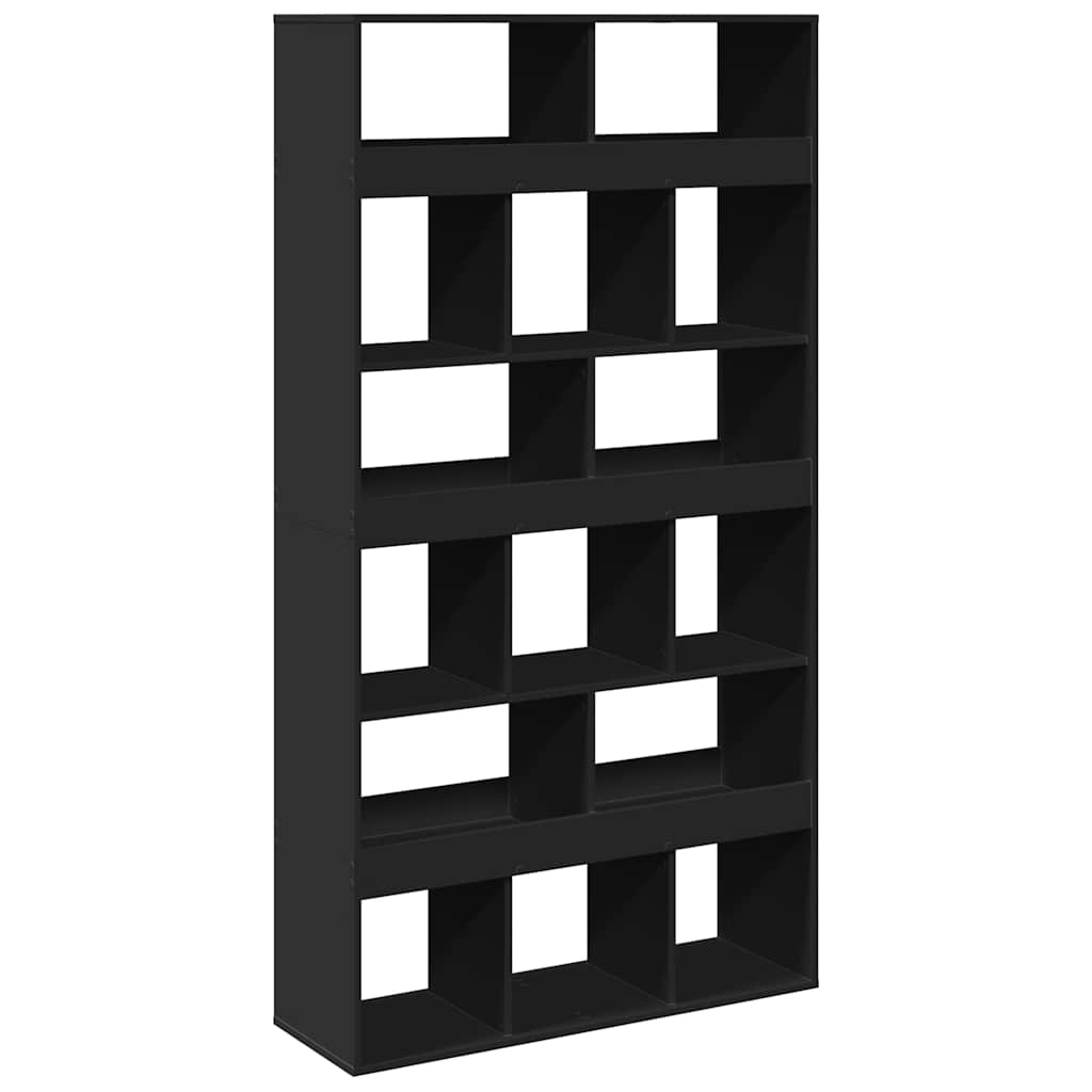 vidaXL Bookcase Black 100x33x187,5 cm Engineered Wood 6