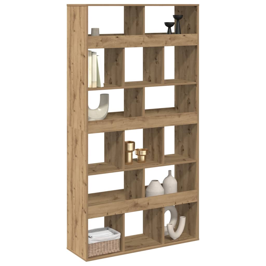vidaXL Bookcase Artisan Oak 100x33x187,5 cm Engineered Wood 3