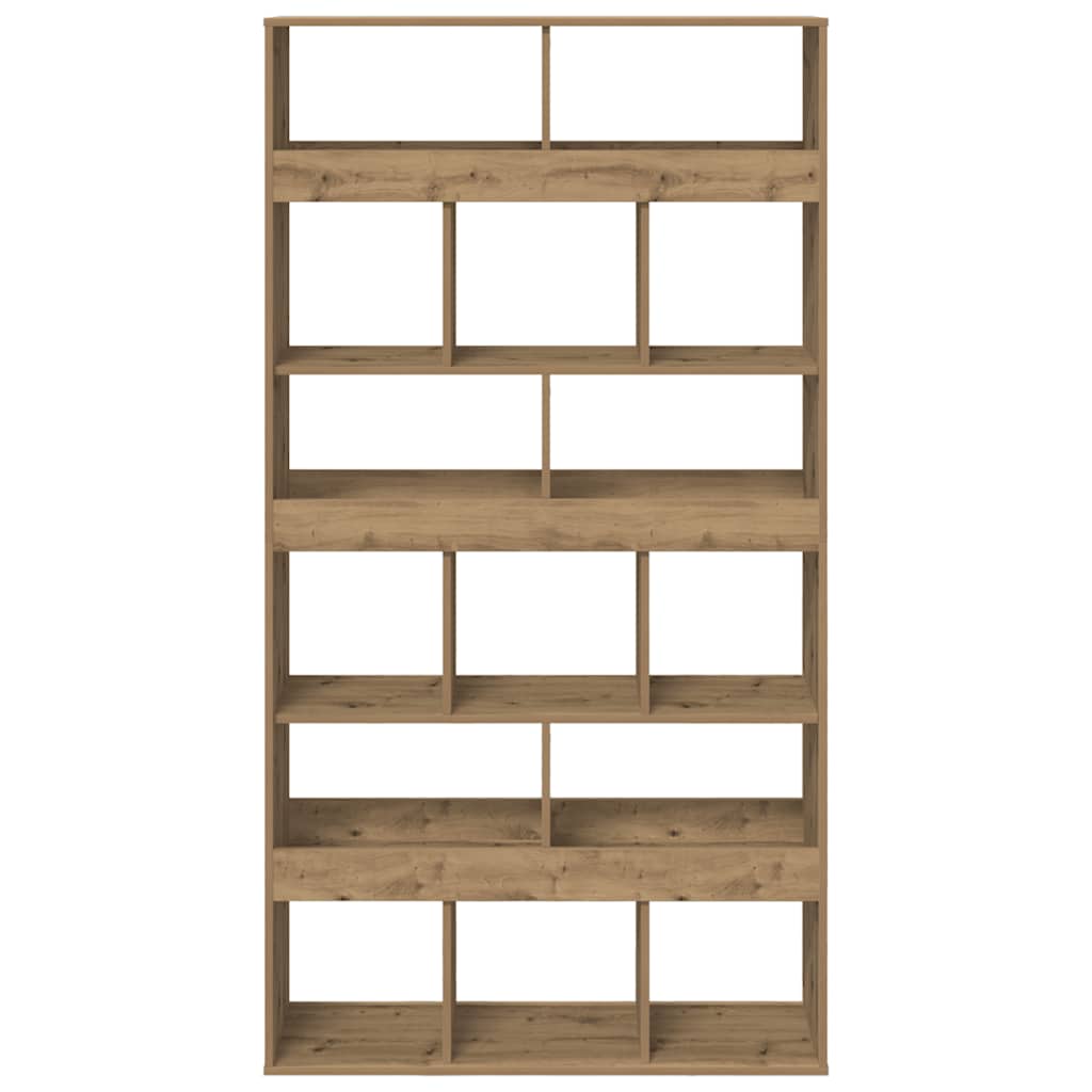 vidaXL Bookcase Artisan Oak 100x33x187,5 cm Engineered Wood 4