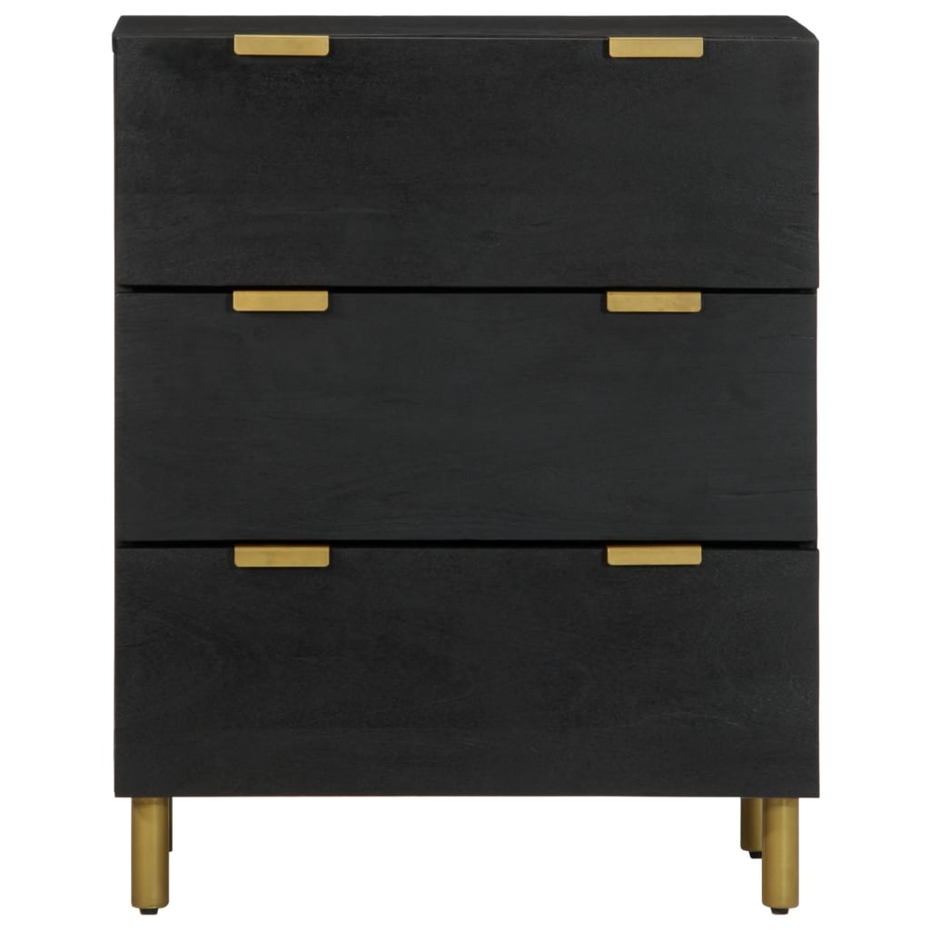 vidaXL Sideboards 2 pcs Black 60x33x75 cm Engineered Wood 4