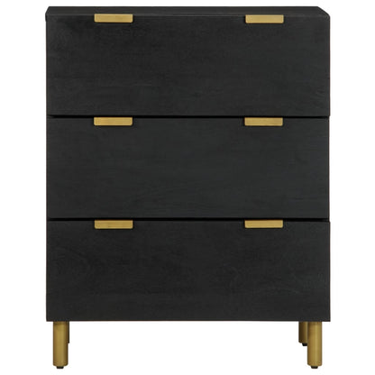 vidaXL Sideboards 2 pcs Black 60x33x75 cm Engineered Wood 4