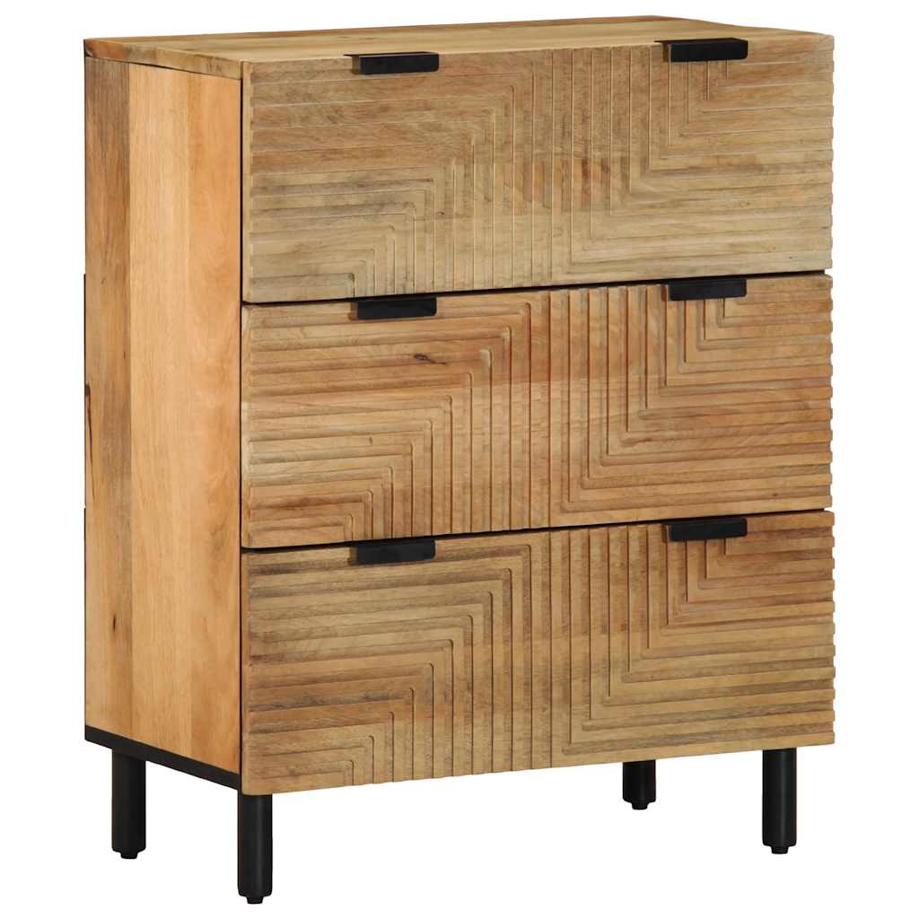 vidaXL Sideboards 2 pcs Brown 60x33x75 cm Solid Wood Mango 2