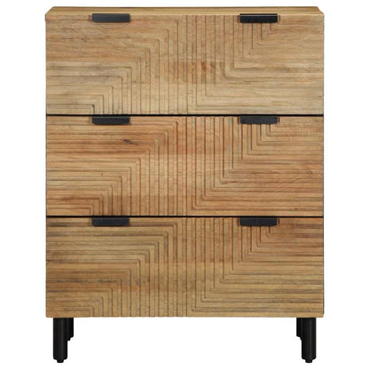 vidaXL Sideboards 2 pcs Brown 60x33x75 cm Solid Wood Mango 4
