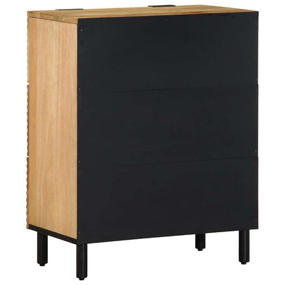 vidaXL Sideboards 2 pcs Brown 60x33x75 cm Solid Wood Mango 6