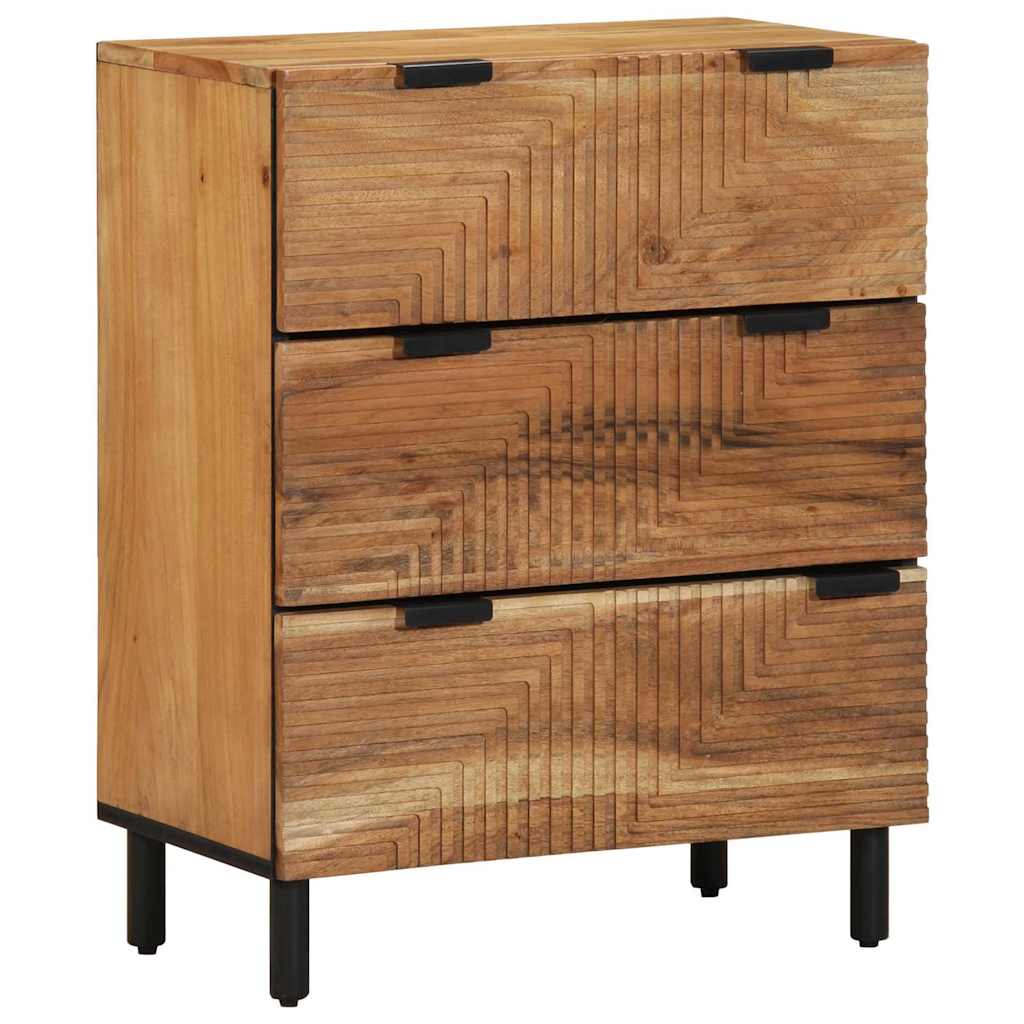 vidaXL Sideboard Set 2 pcs 120 x 33 x 75 cm Solid Acacia Wood 3