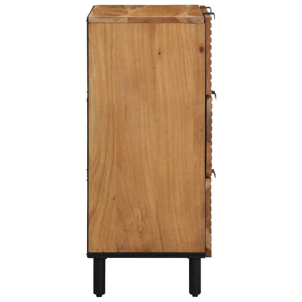 vidaXL Sideboard Set 2 pcs 120 x 33 x 75 cm Solid Acacia Wood 5