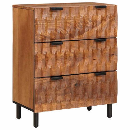 vidaXL Sideboard 2 pcs 60 x 33 x 75 cm Solid Mango Wood 3