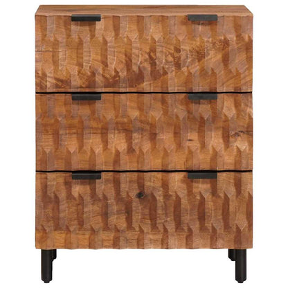 vidaXL Sideboard 2 pcs 60 x 33 x 75 cm Solid Mango Wood 4