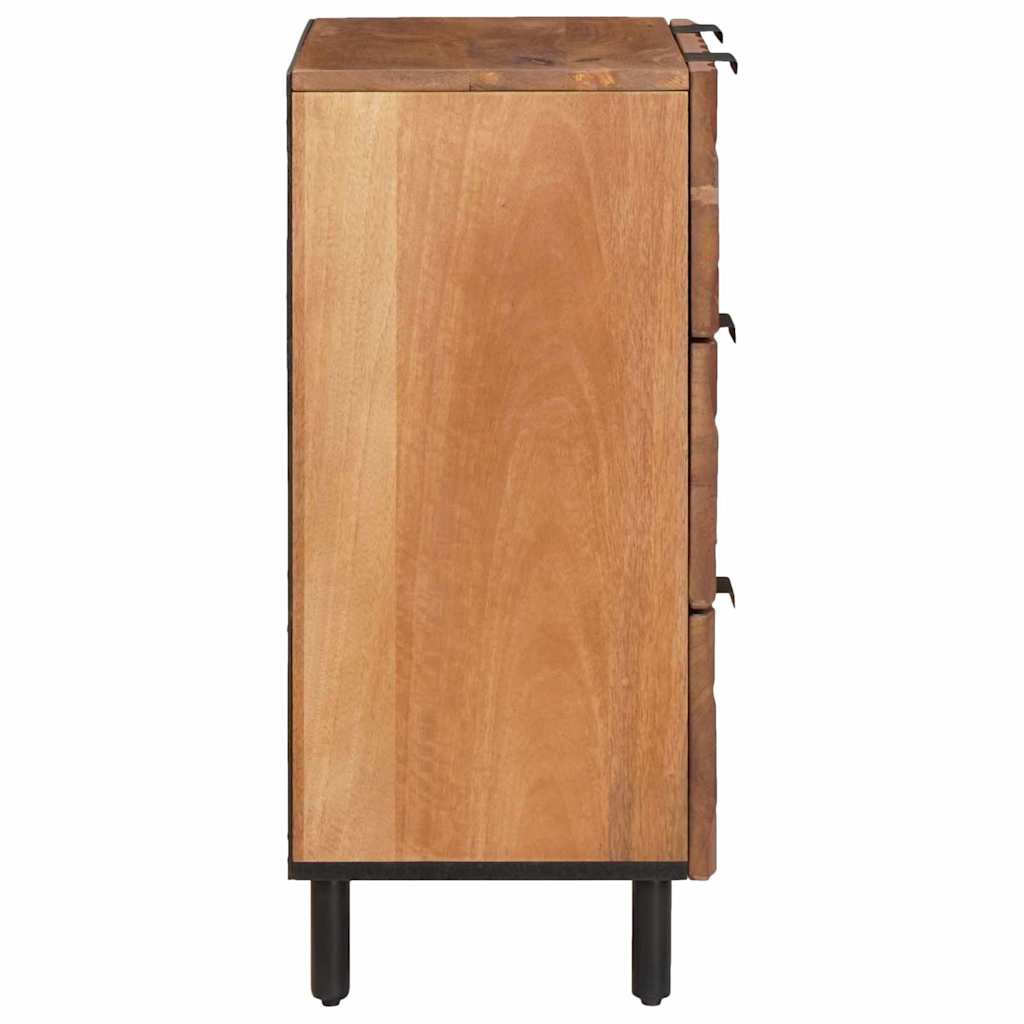 vidaXL Sideboard 2 pcs 60 x 33 x 75 cm Solid Mango Wood 5