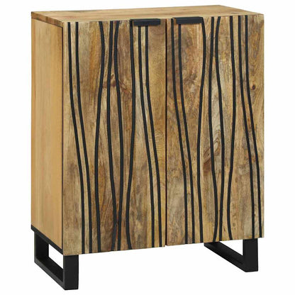 vidaXL Sideboard Set 3 pcs Natural Solid Mango Wood 3