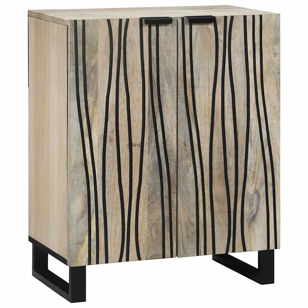 vidaXL Sideboard Set 3 pcs White Solid Mango Wood 3