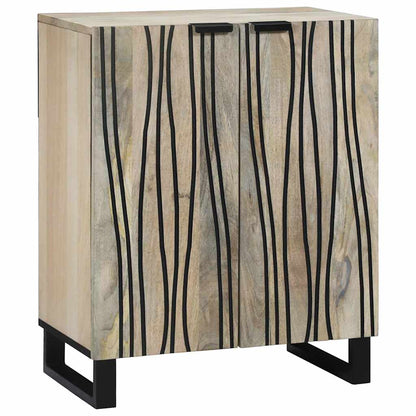 vidaXL Sideboard Set 3 pcs White Solid Mango Wood 3