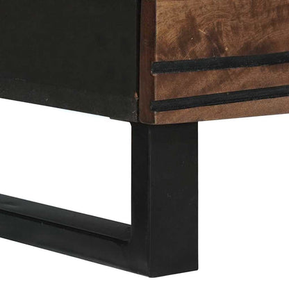 vidaXL Sideboard Set 3 pcs Brown Solid Mango Wood 6