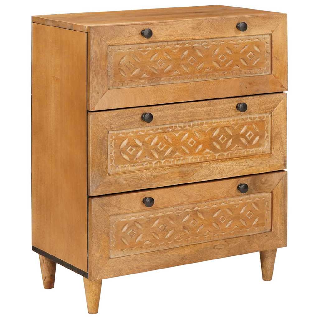vidaXL Sideboard 2 pcs 120 x 33.5 x 75 cm Solid mango wood Brown 2