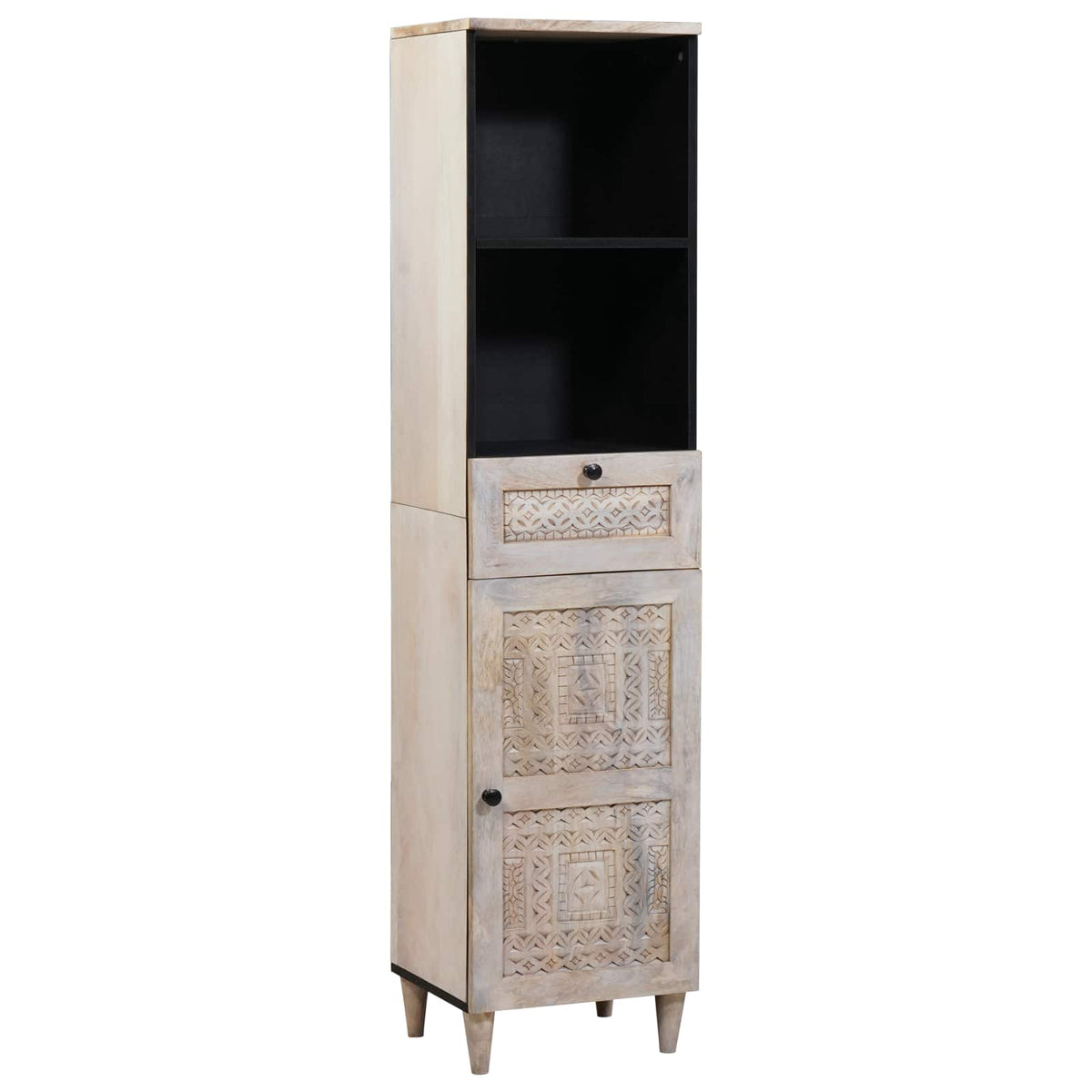 vidaXL Bathroom Furniture Set 3 pcs White Engineered Wood 5