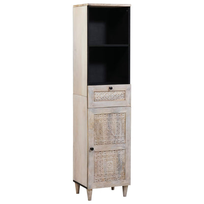 vidaXL Bathroom Furniture Set 3 pcs White Engineered Wood 5