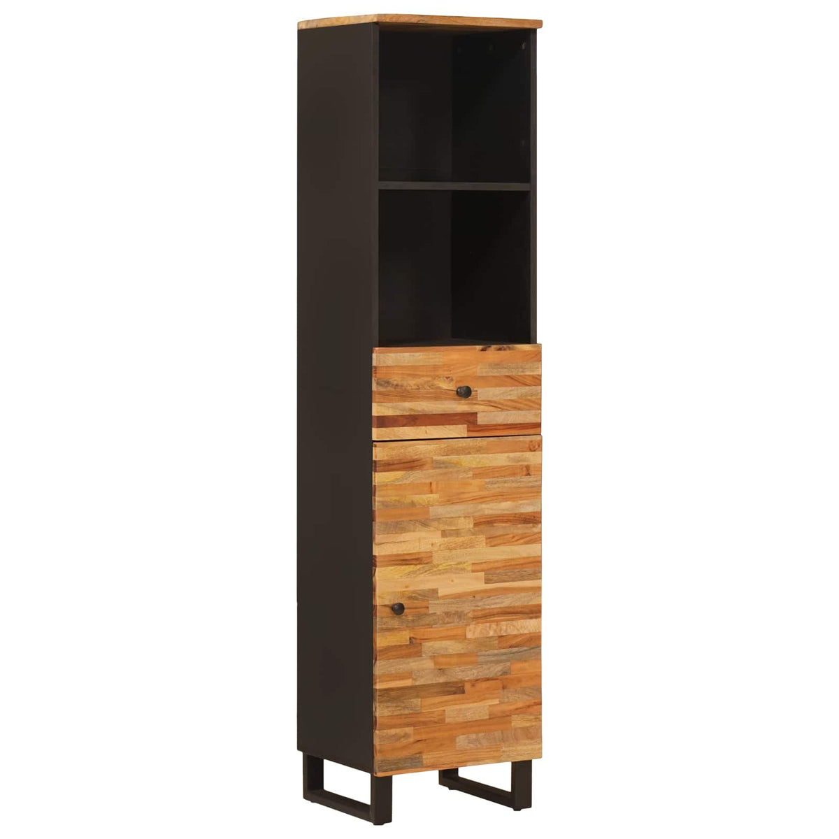 vidaXL Bathroom Sets with Drawer with Shelf Natural Solid Mango Wood 5
