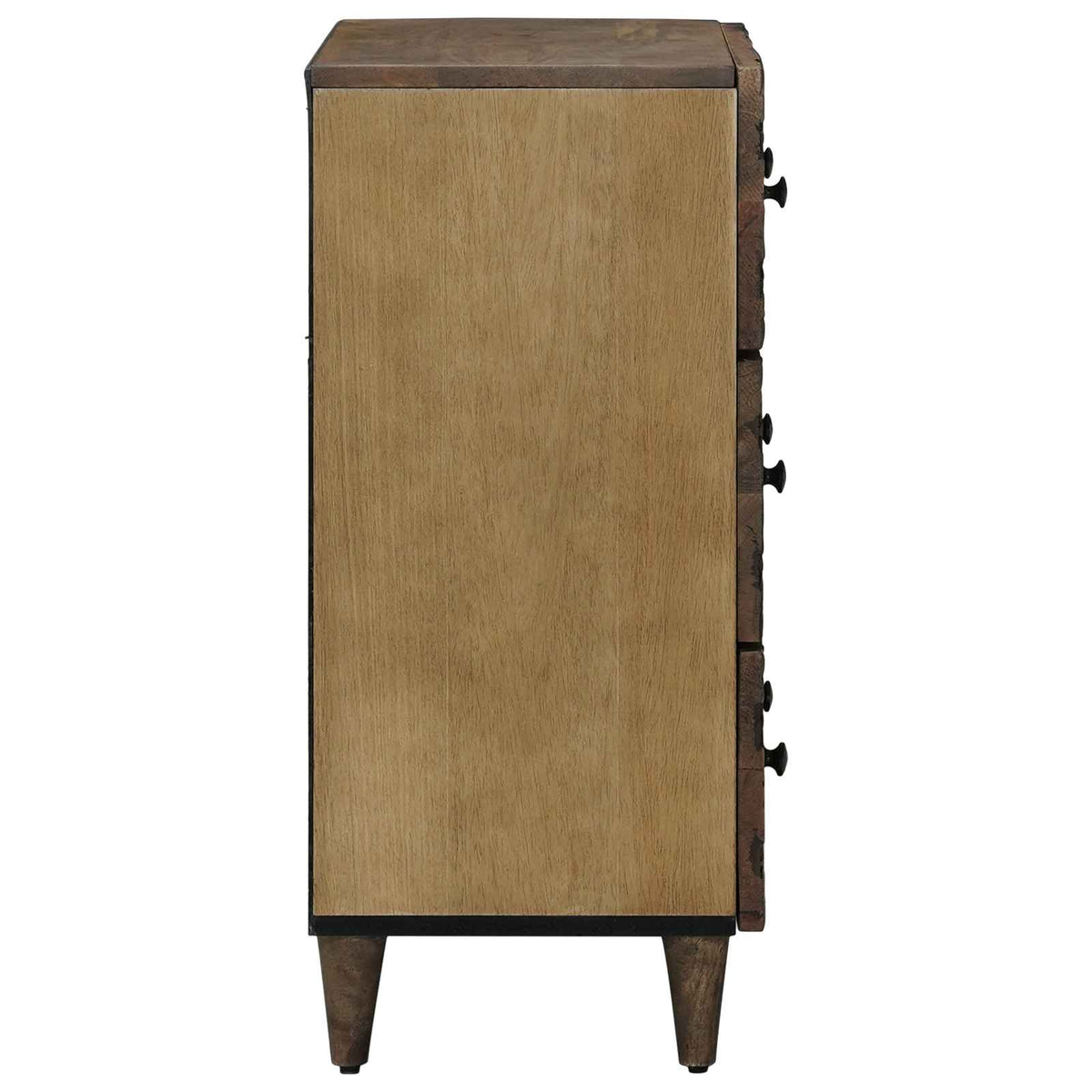 vidaXL Sideboard 2 pcs 60 x 33.5 x 75 cm Solid Mango Wood Brown 5