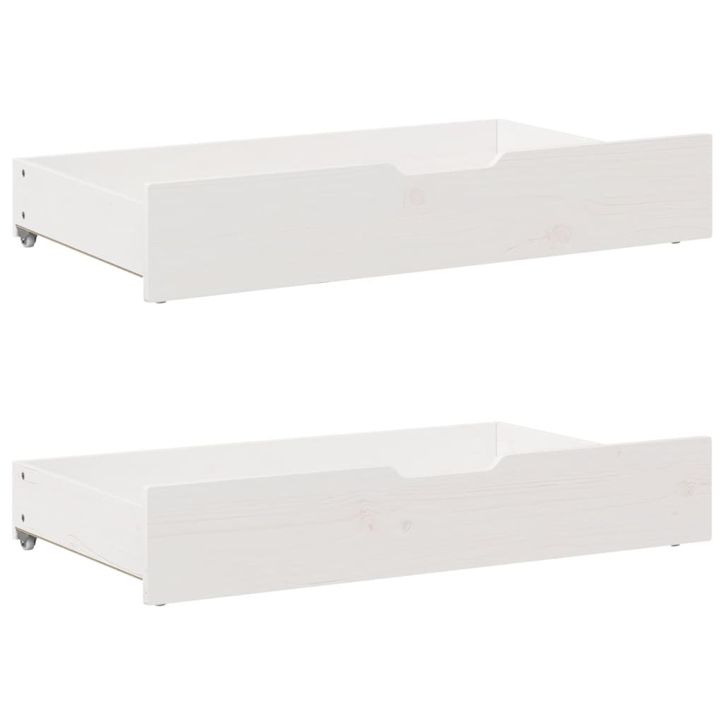 vidaXL Bookcase Bed without Mattress White 140x200 cm Solid Wood Pine 6