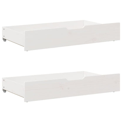 vidaXL Bookcase Bed without Mattress White 140x200 cm Solid Wood Pine 6