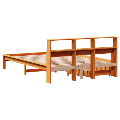 vidaXL Bookcase Bed without Mattress Wax Brown 140x200 cm 6