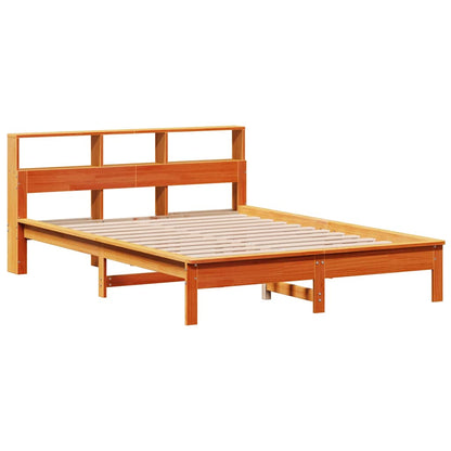 vidaXL Bookcase Bed without Mattress Wax Brown 120x200 cm 5