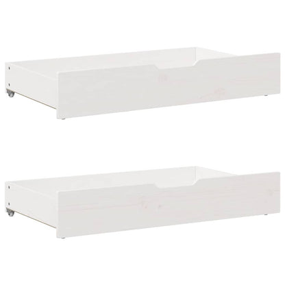 vidaXL Bed Frame without Mattress White 160x200 cm Solid Wood Pine 6