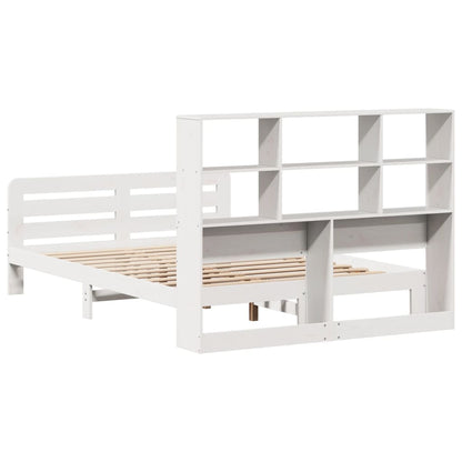 vidaXL Bed Frame without Mattress White 160x200 cm Solid Wood Pine 6