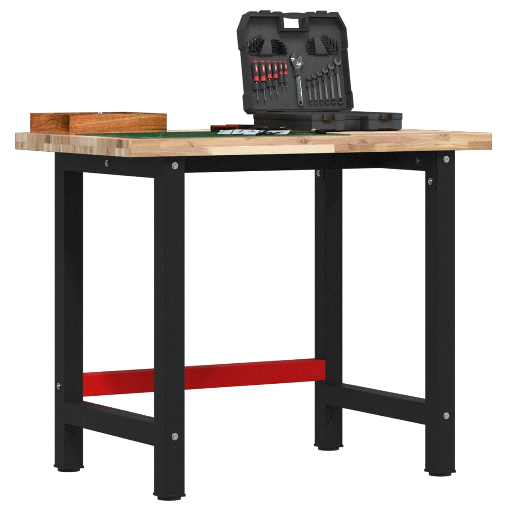 vidaXL Workbench Solid Wood Acacia Rectangular