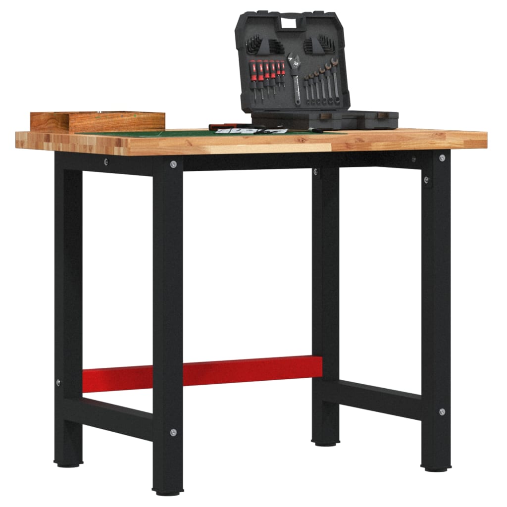 vidaXL Workbench Solid Wood Acacia Rectangular