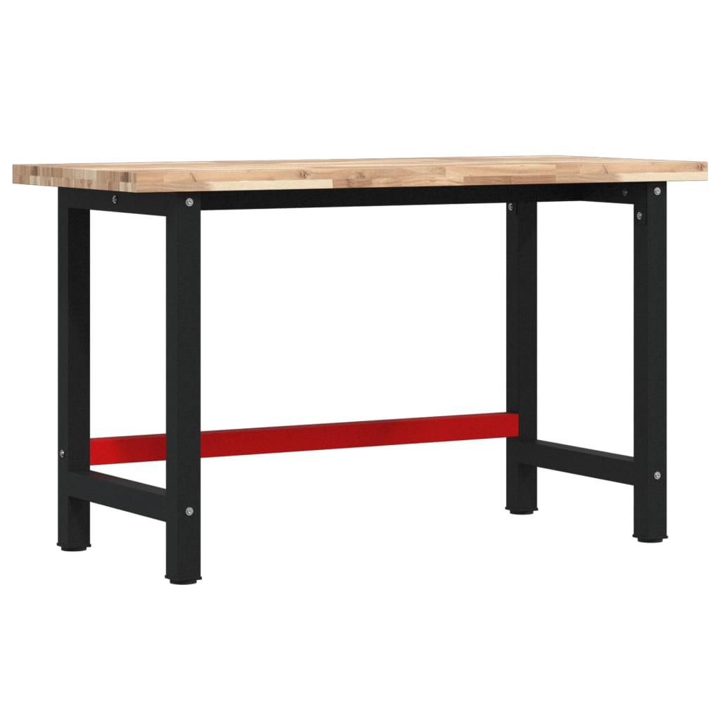 vidaXL Workbench 140x60x83 cm Solid Wood Acacia Rectangular 2