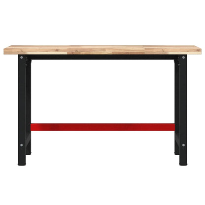 vidaXL Workbench 140x60x83 cm Solid Wood Acacia Rectangular 4