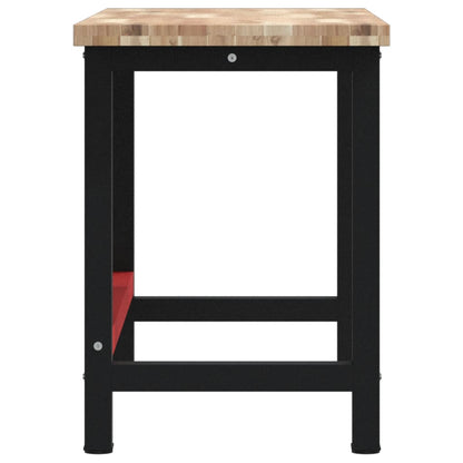 vidaXL Workbench 140x60x83 cm Solid Wood Acacia Rectangular 6