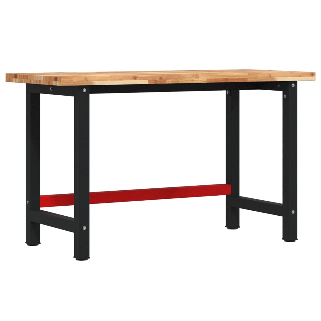 vidaXL Workbench 140x60x83 cm Solid Wood Acacia Rectangular 2