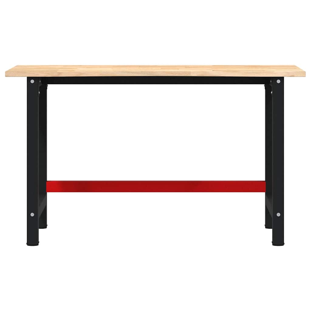 vidaXL Workbench 140x60x81,5 cm Solid Wood Oak 4