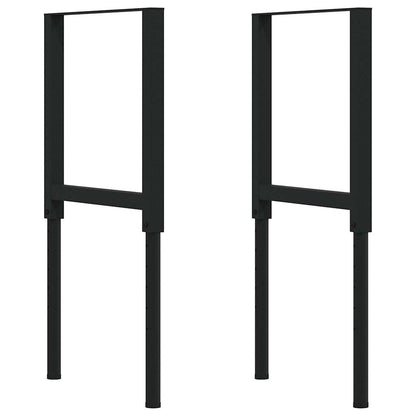 Workbench 80x60x(71,5-98) Solid Wood Oak Black and natural 100 x 60 x (71.5-98) cm